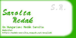 sarolta medak business card
